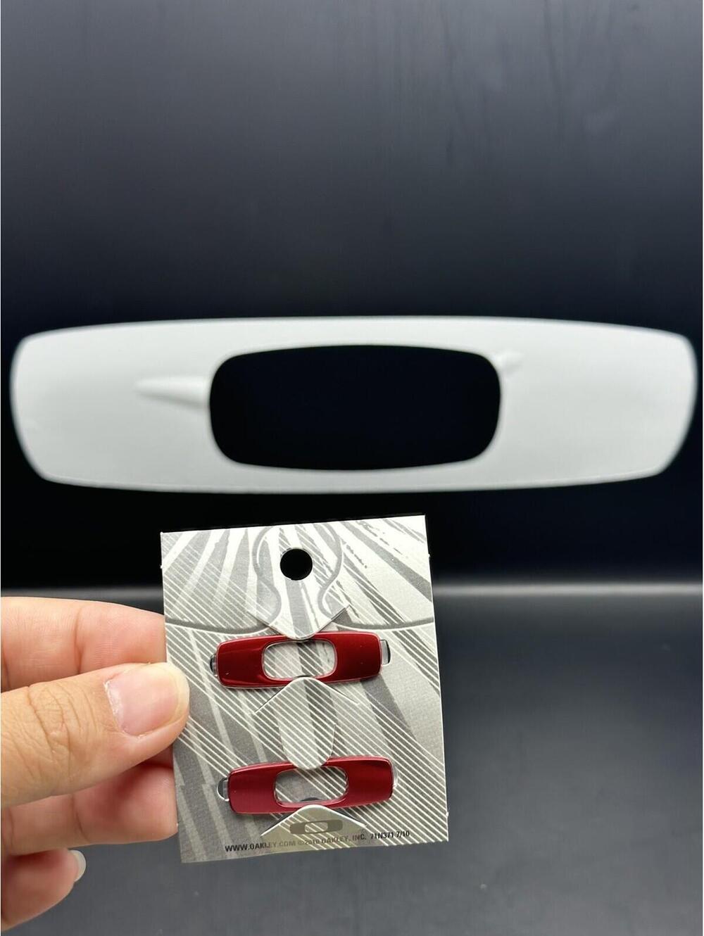 Oakley Batwolf OEM Polished Red Icons